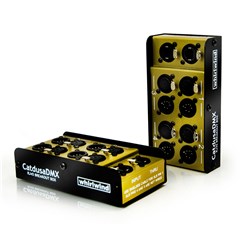 Whirlwind CatdusaDMX Box - 4 Channel  XLR5F/XLR5M Pairs  CAT5E Ethercon I/O
